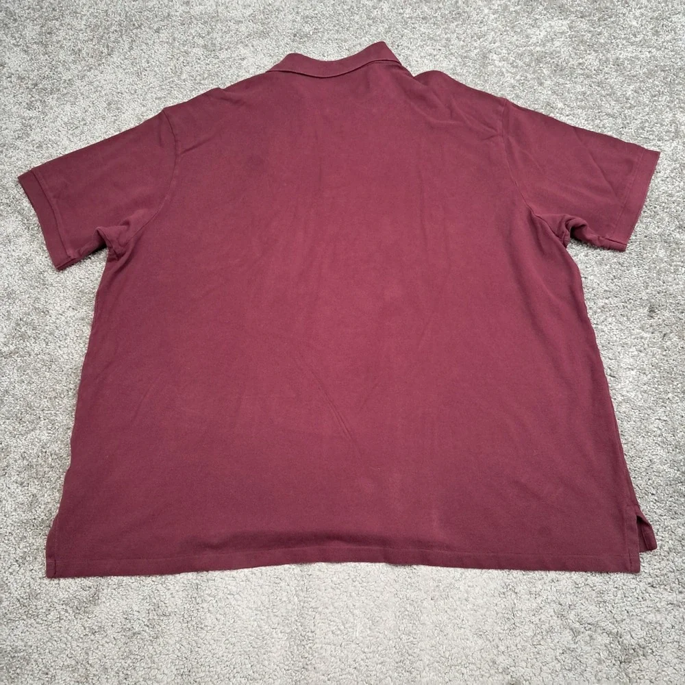 Polo Ralph Lauren Mens Big Pony Short Sleeve Polo Shirt Burgundy 2XB 7413